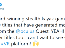 更多开发者自曝其游戏在Quest平台收入破100万美元