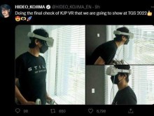 小岛秀夫在推特宣布正在测试Kojima Productions VR